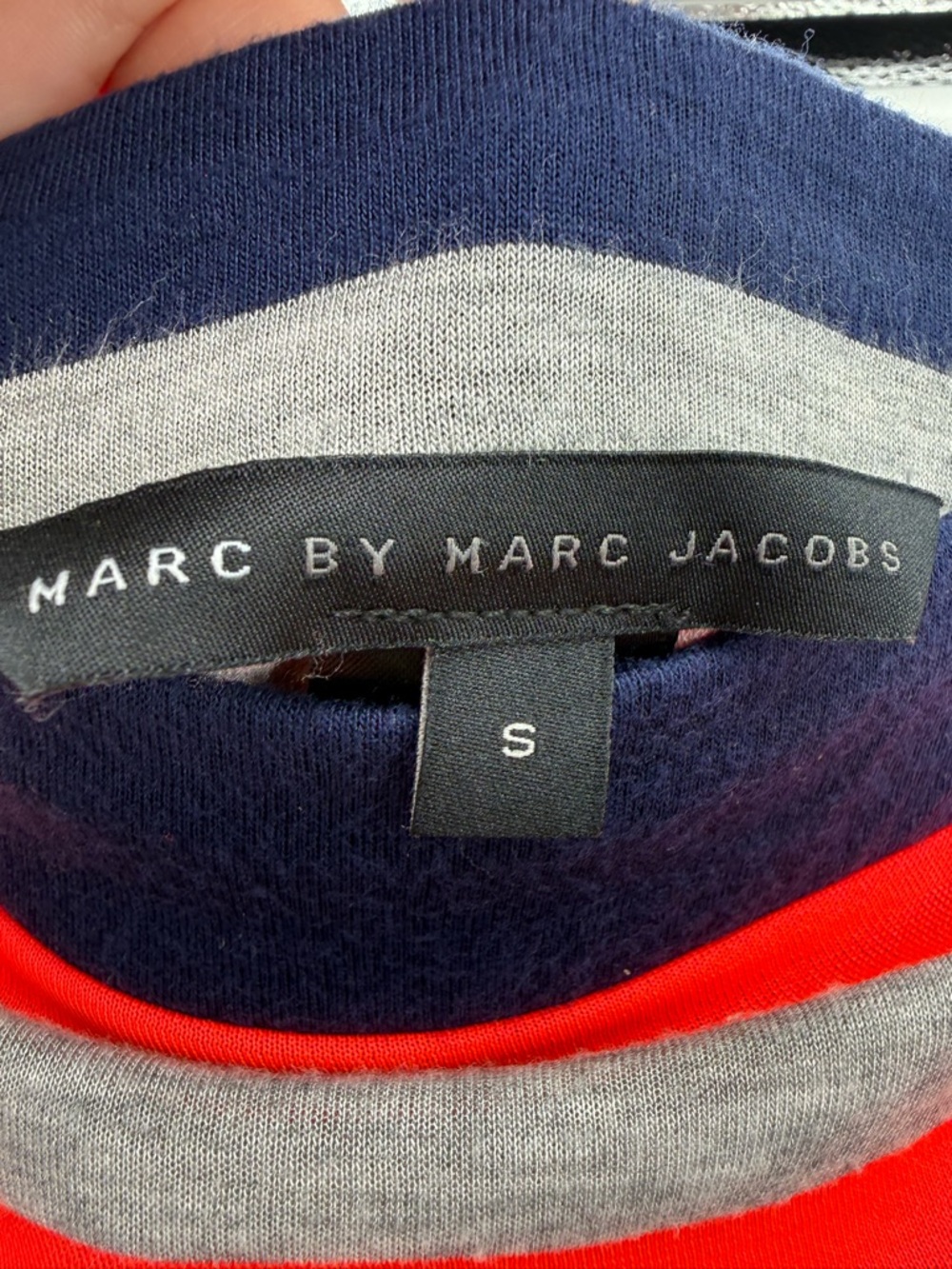 Marc by Marc Jacob’s lightweight neon stripe knit maxi skirt shaped hem size S - Picture 2 of 11